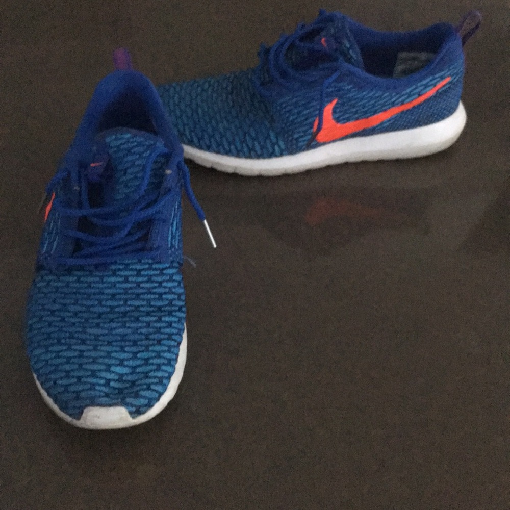 Nike blue/Orange Rodge flyknit 10.5